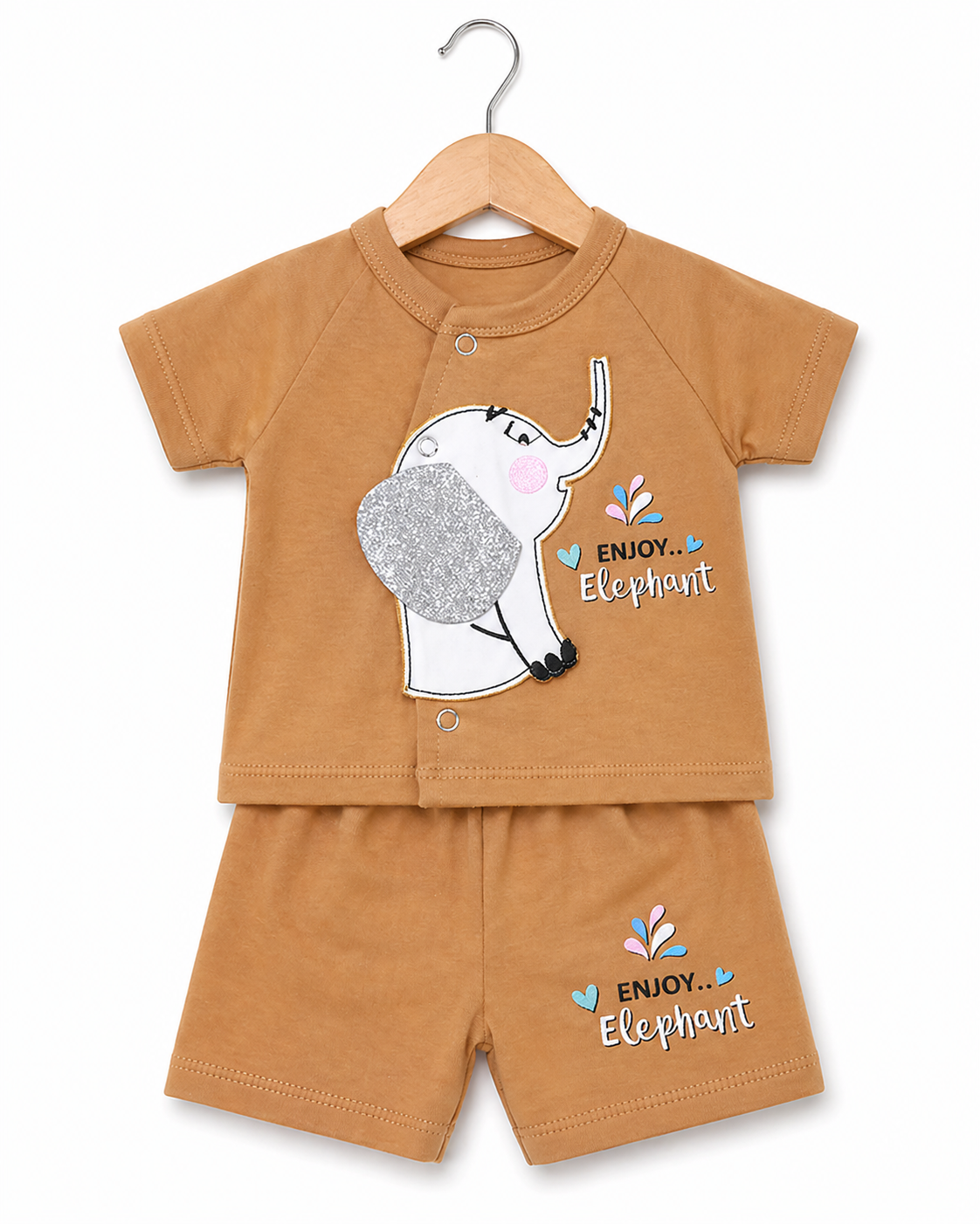 Mini Elephant Luxe Set-Caramel Brown