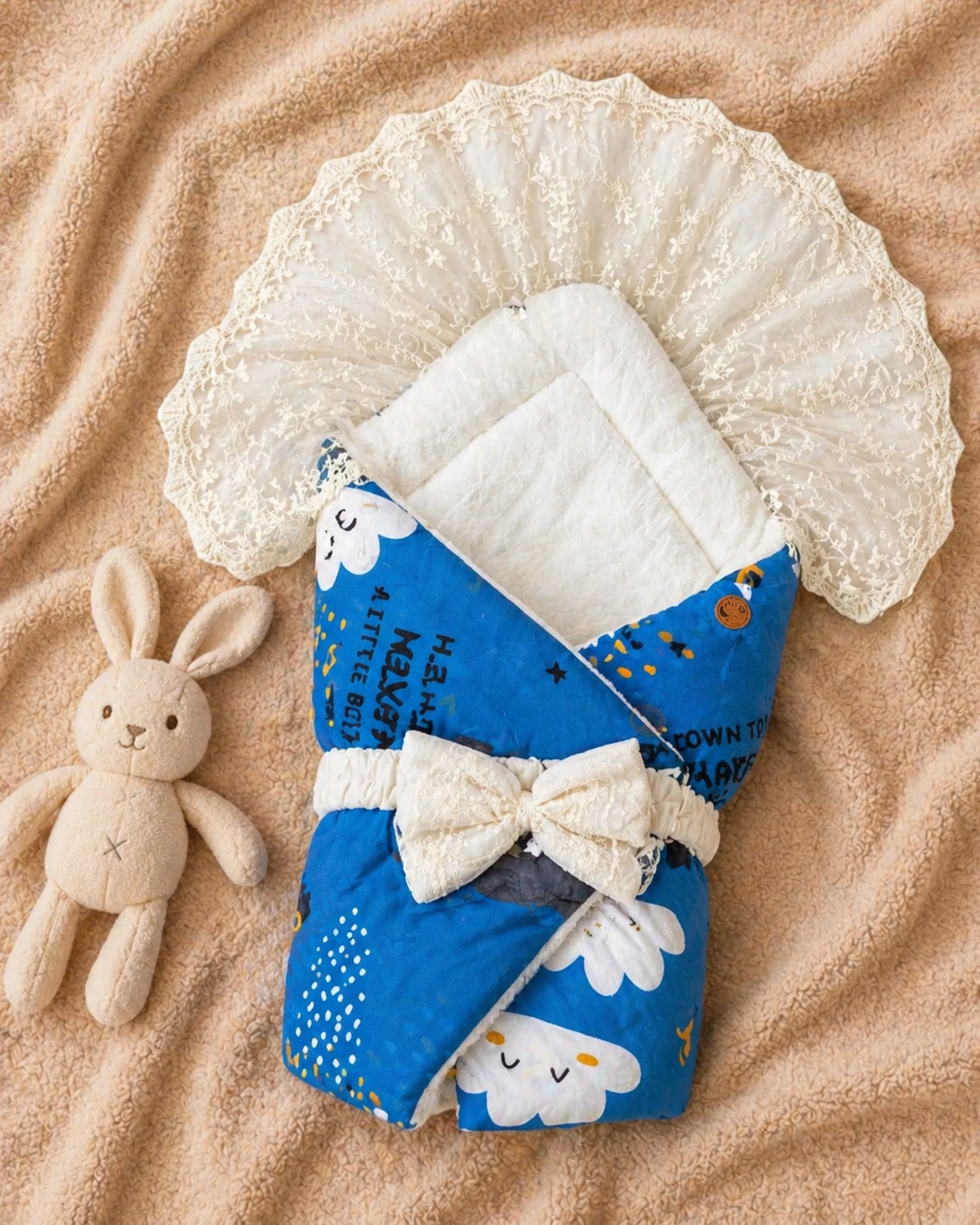 Royal Vintage Carry Nest– Blue & Ivory