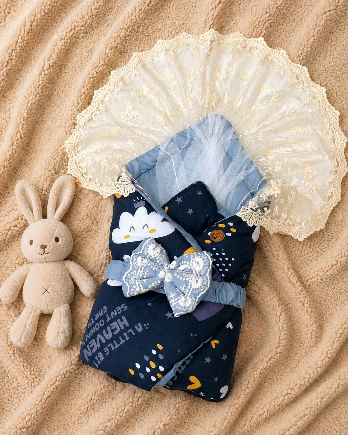 Royal Vintage Carry Nest– Blue & Ivory