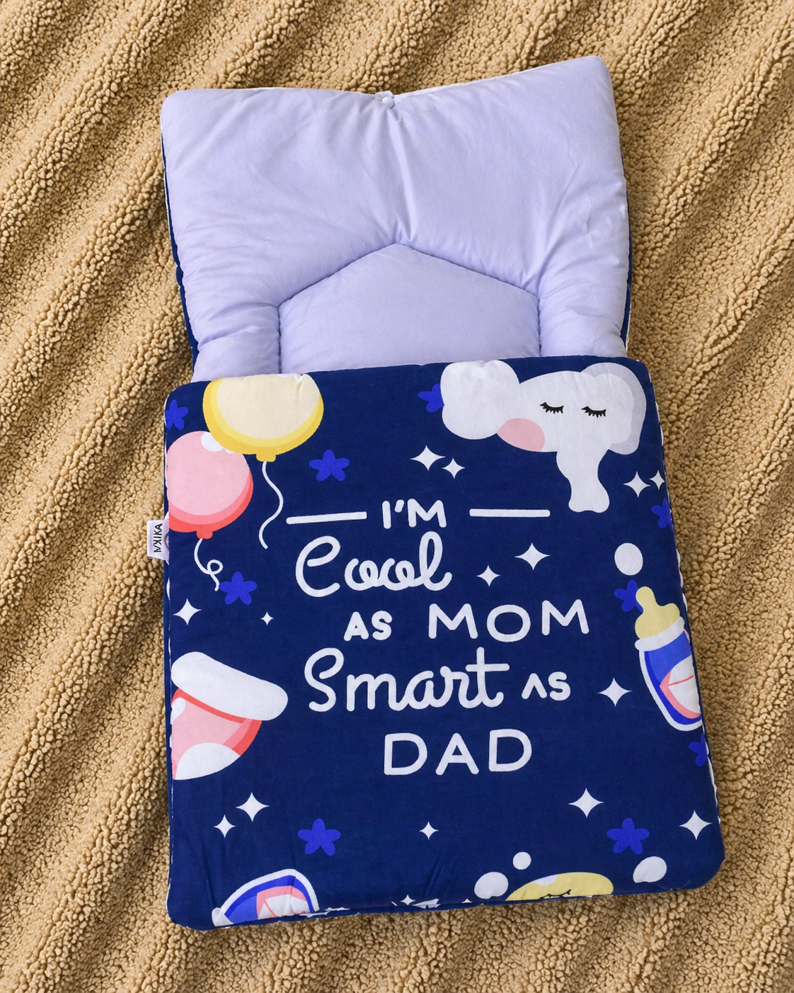 Cool Buddy Baby Sleeping Bag – Navy Blue & Lavender