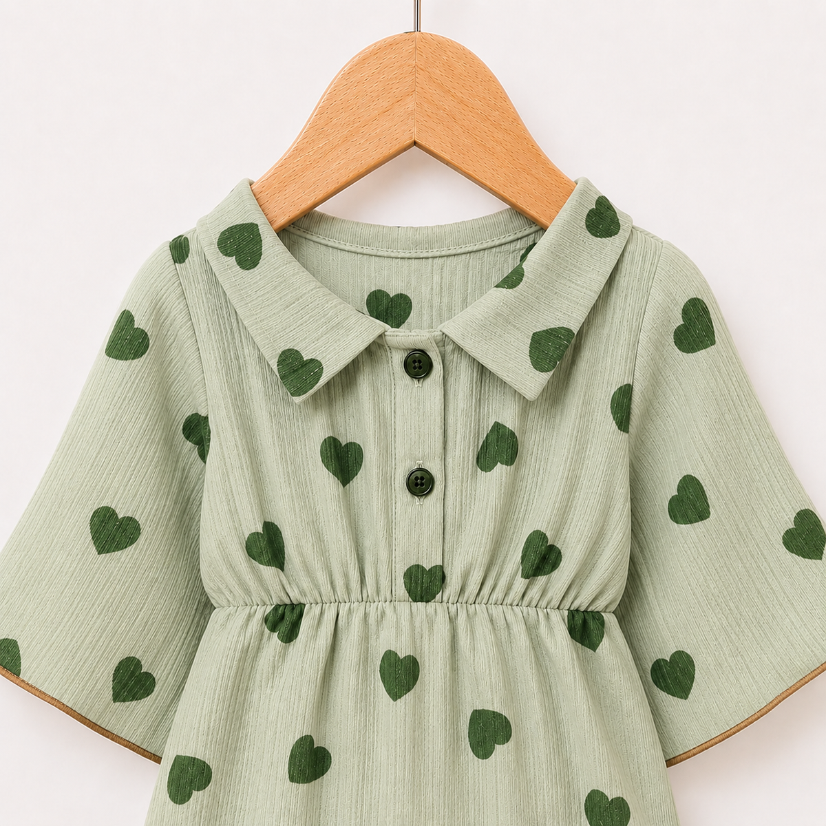 Heart Print Romper