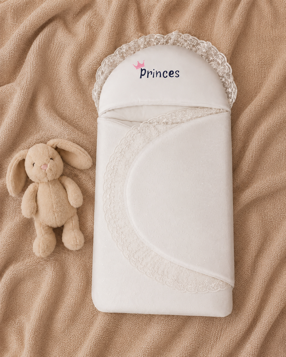 Royal Princess Carry Nest – Ivory White