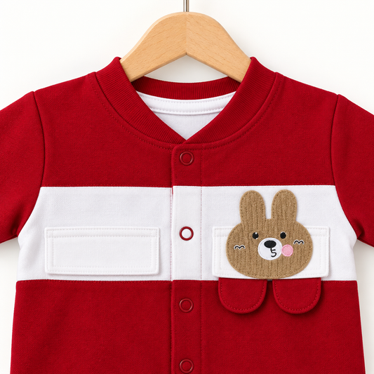 Red Bunny Bodysuit Set