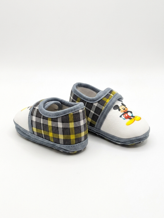 Unisex Mickey Print Baby Shoes