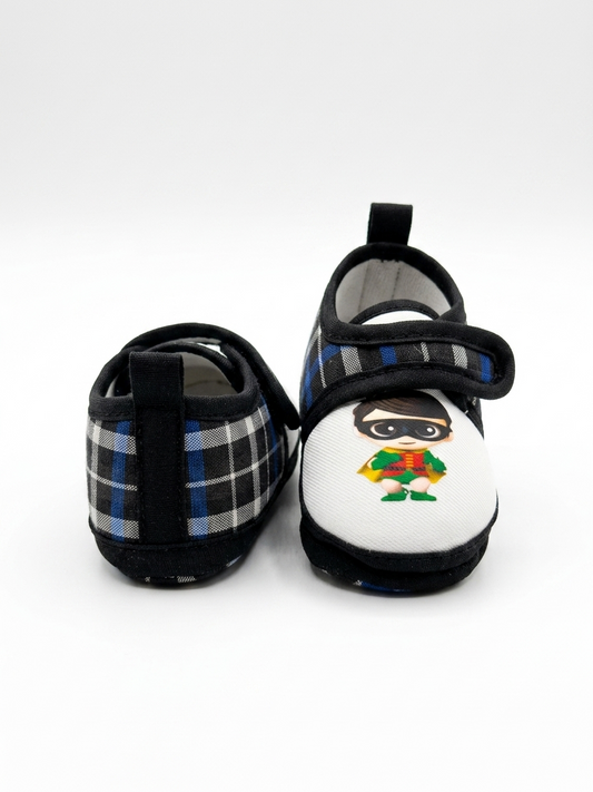 Unisex Hero Print Baby Shoes