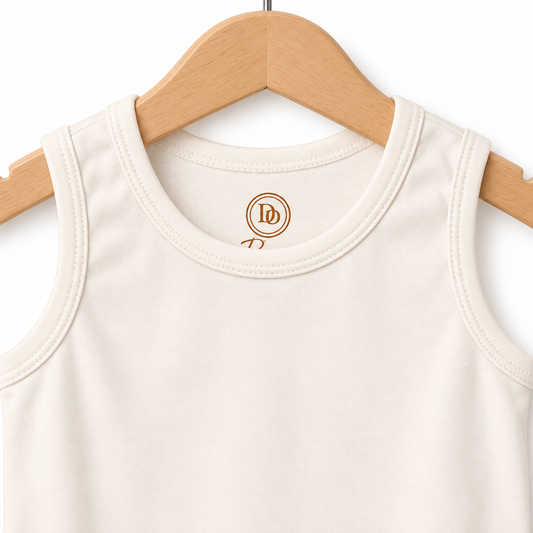 Essential Sleeveless Baby Bodysuit Ivory