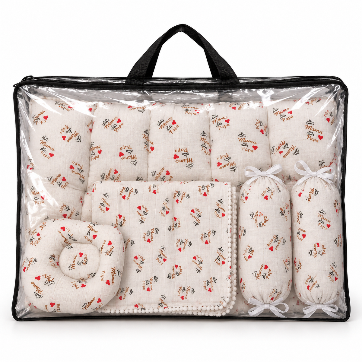 Mama Papa Muslin Baby Bedding Set 5 Pieces