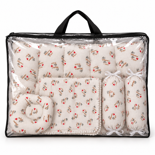 Mama Papa Muslin Baby Bedding Set 5 Pieces