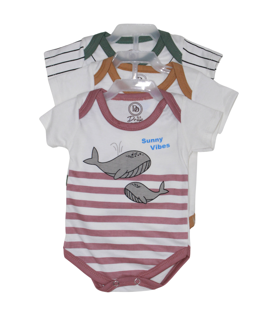 Soft Cotton Romper – One-Piece Suit Pack of 3