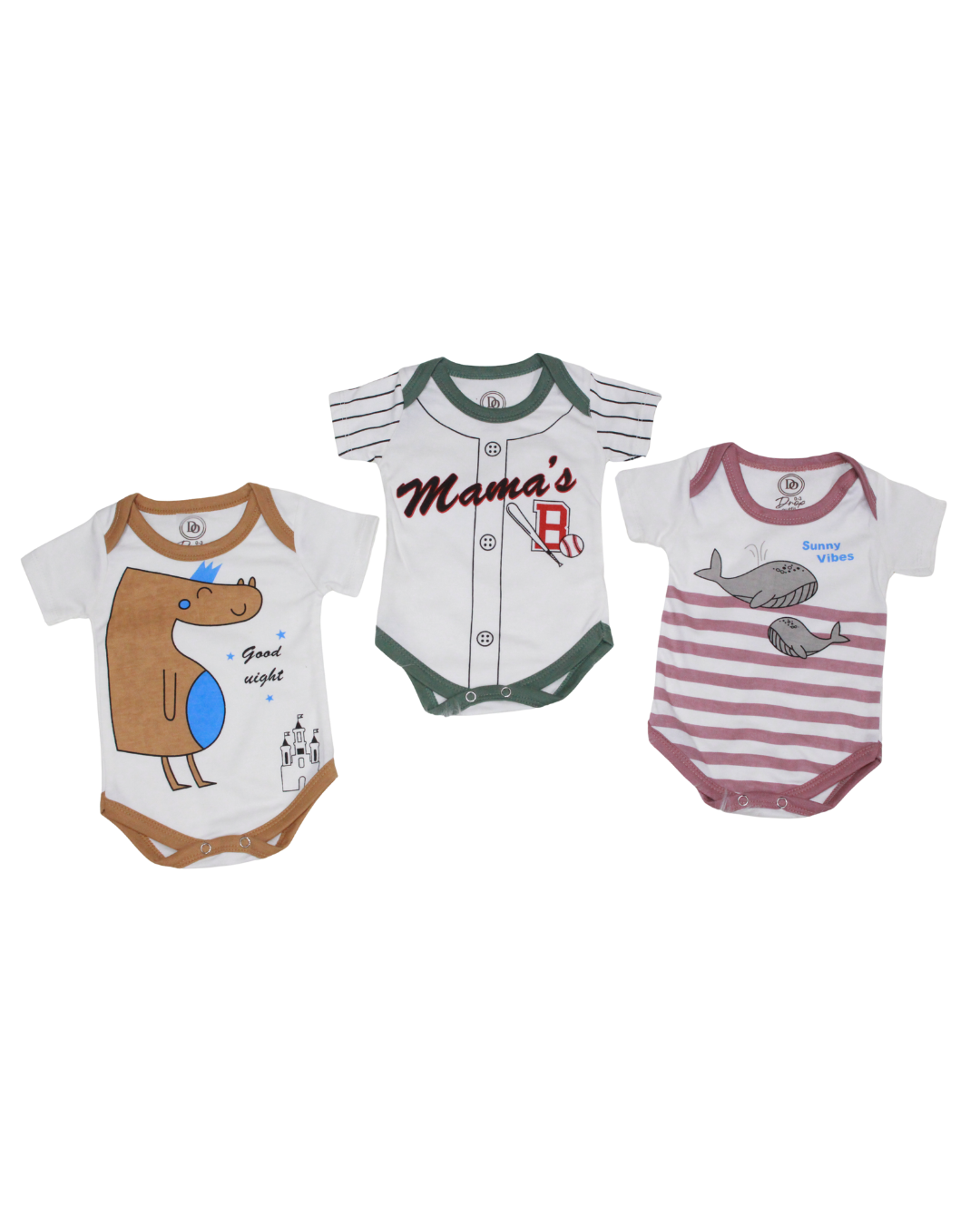 Soft Cotton Romper – One-Piece Suit Pack of 3