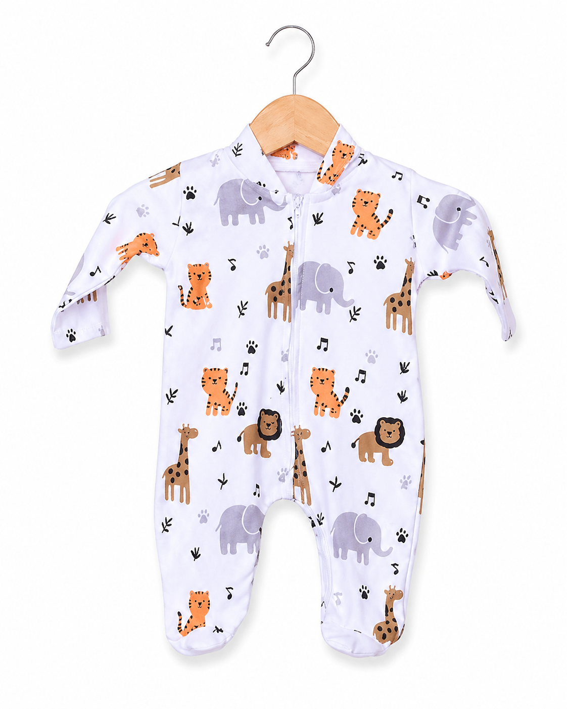 Little Safari Romper – Multi White Print