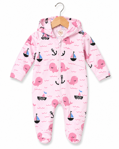Pink Seafarer Romper – Soft Pink
