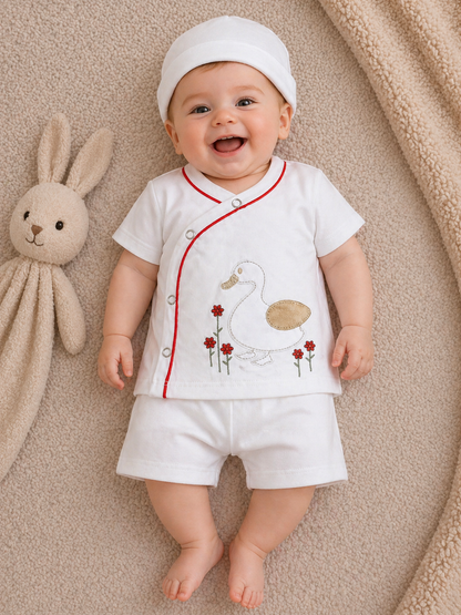 SnowDuck Luxe Baby Set-Red