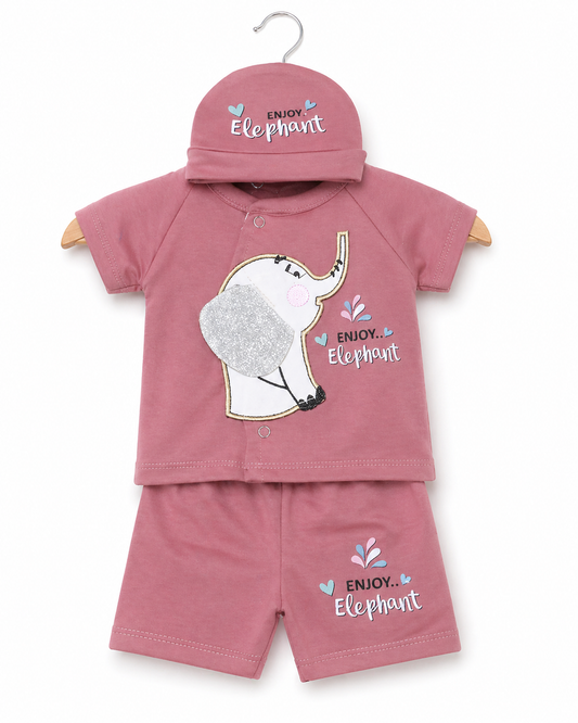 Mini Elephant Luxe Set-Rosewood Pink
