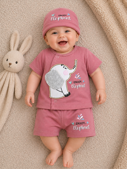 Mini Elephant Luxe Set-Rosewood Pink