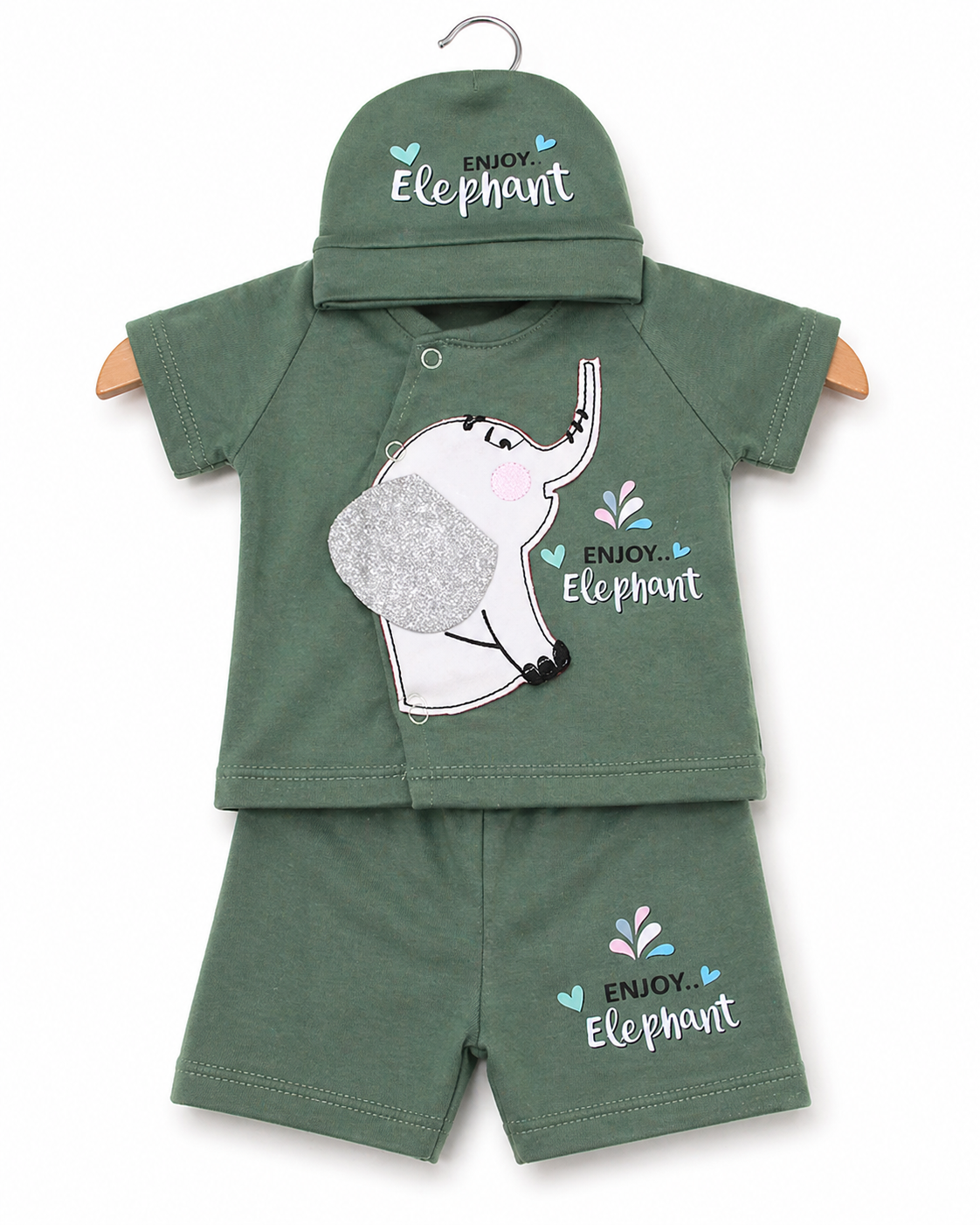 Mini Elephant Luxe Set- Sage Green