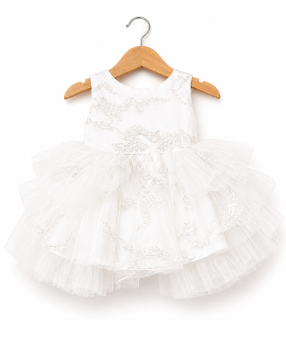 Infant Girls Net Fancy Frock Glow