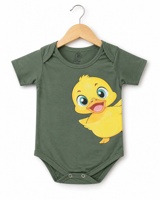 Duck Bliss Bodysuit-Olive Green