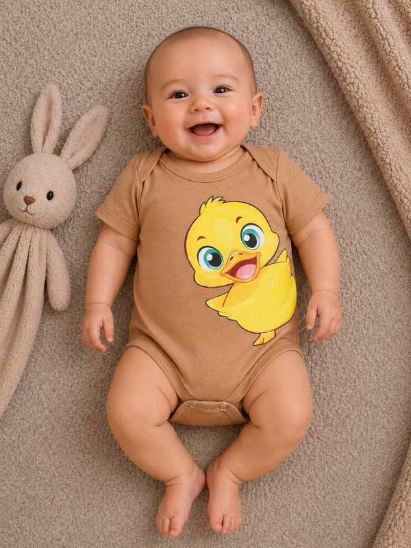 Duck Bliss Bodysuit-Honey Brown
