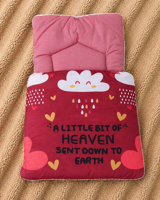 Little Heaven Baby Sleeping Bag – Rose Pink & Cherry Red