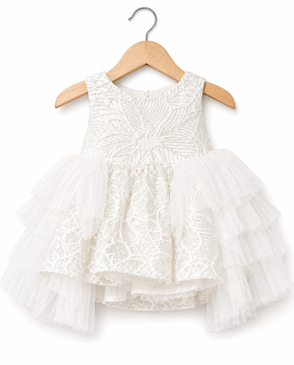 Infant Girls Net Fancy Frock Glow