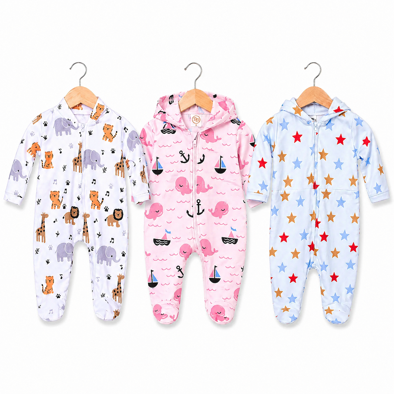 Tiny World Trio – Pink, Blue & White (3 pack)
