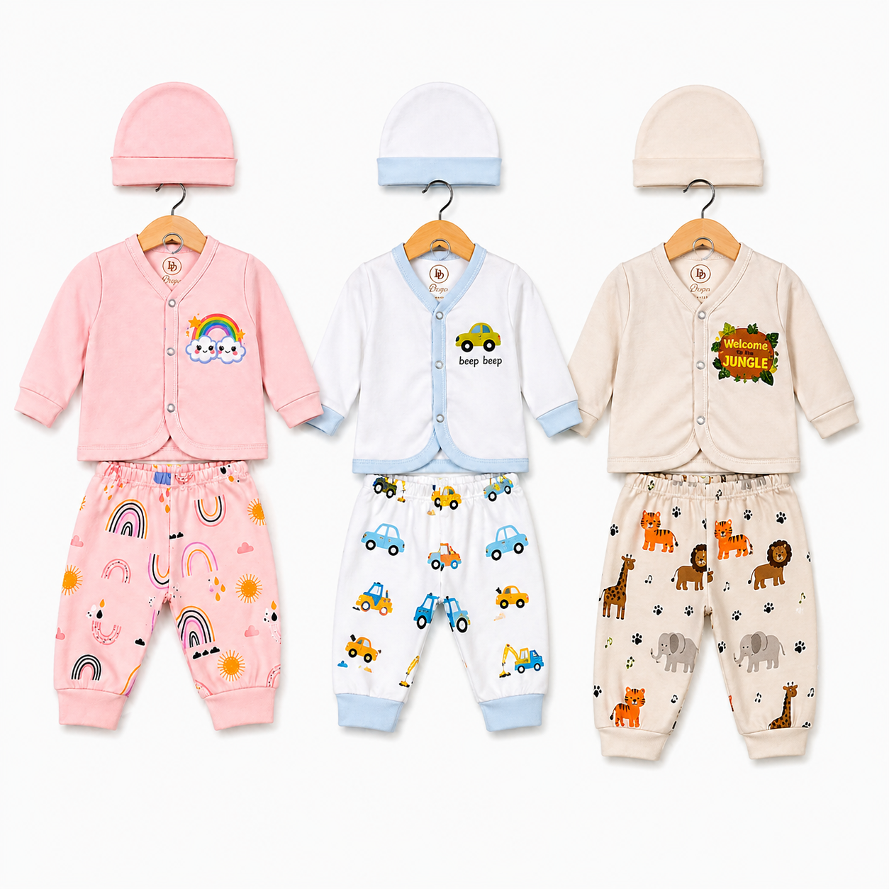Little Charm Trio – Pastel Mix (Pack of 3)