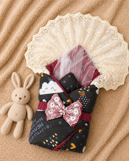Royal Vintage Carry Nest– Maroon & Black