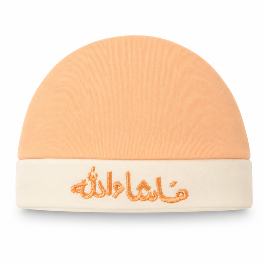 Mashallah Soft Cap – Peach Cream