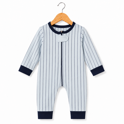 Striped Zip Romper