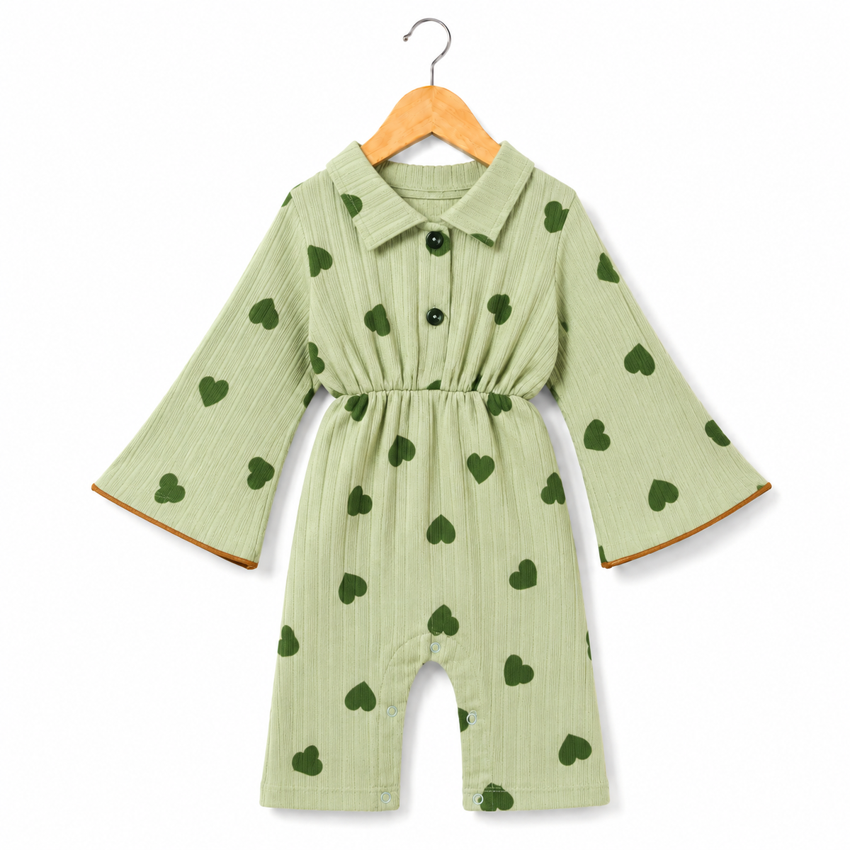 Heart Print Romper
