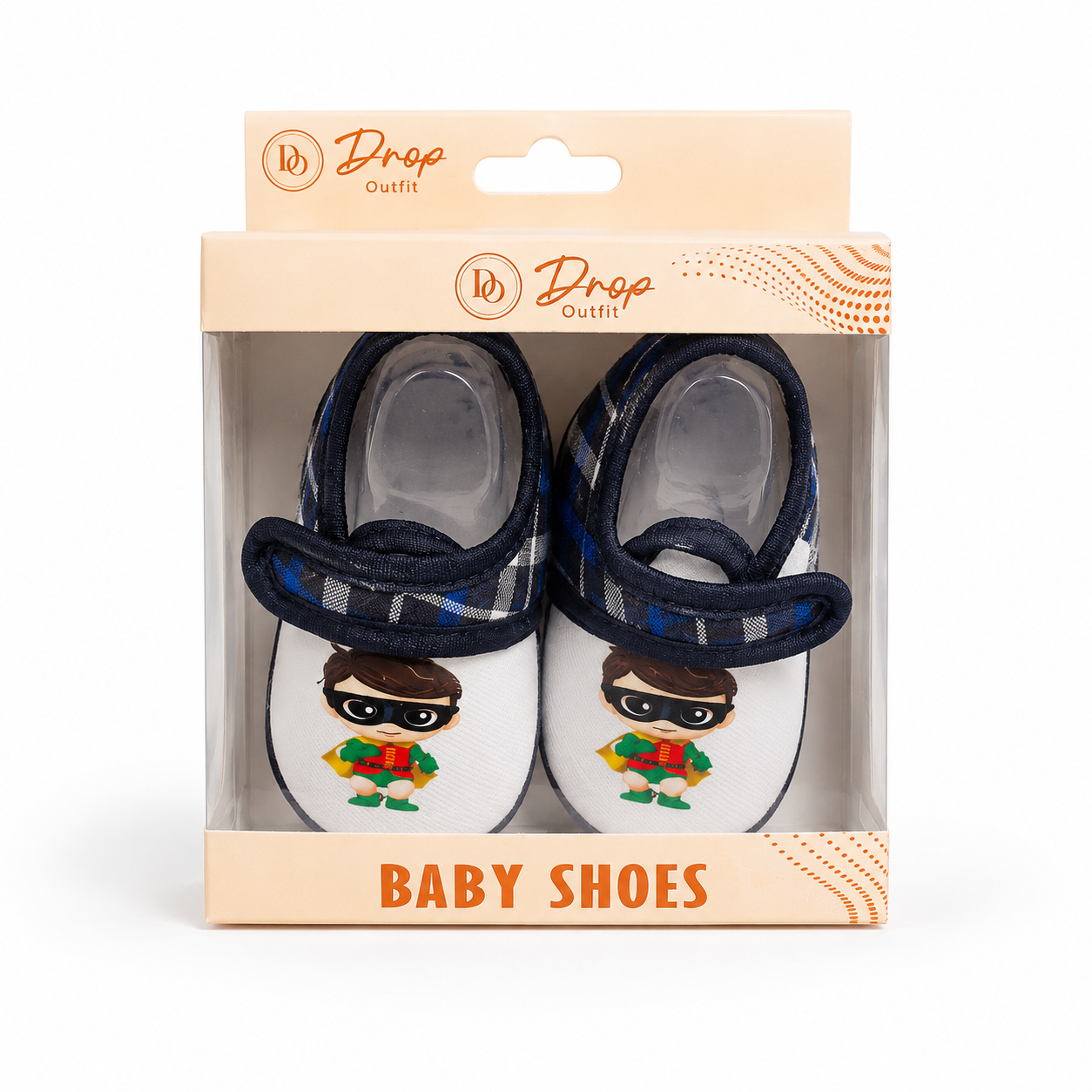 Unisex Hero Print Baby Shoes