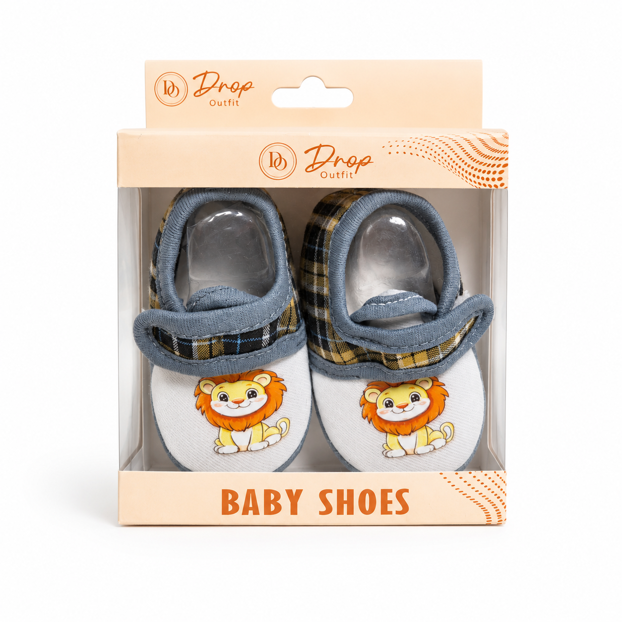 Unisex Lion Print Baby Shoes