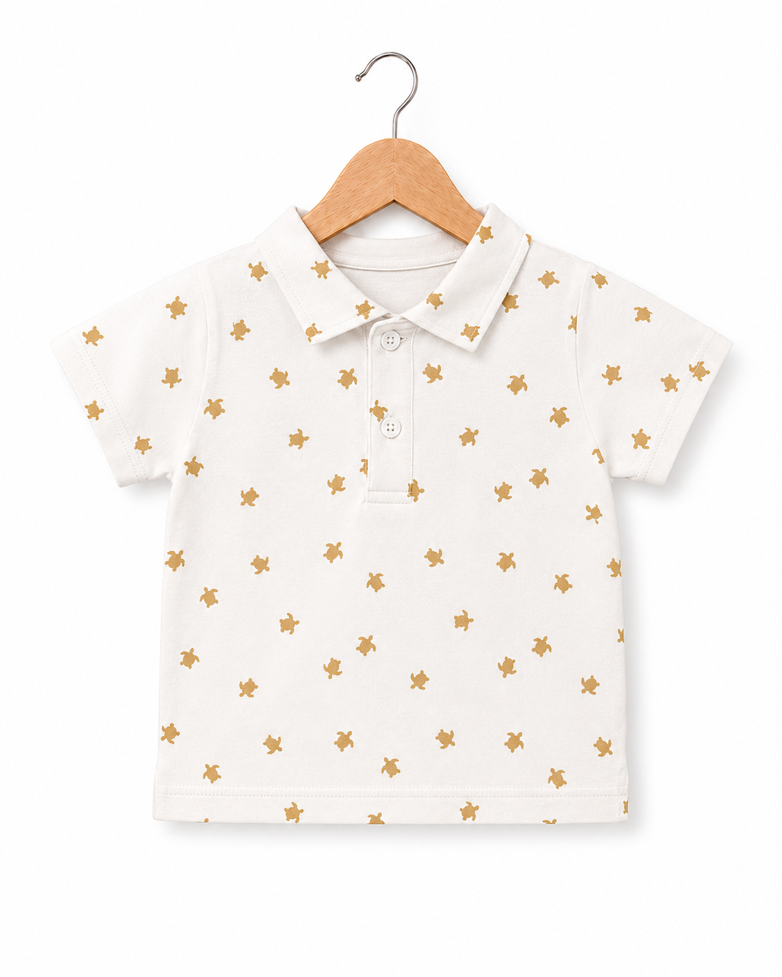 Turtle Print Baby Polo Shirt