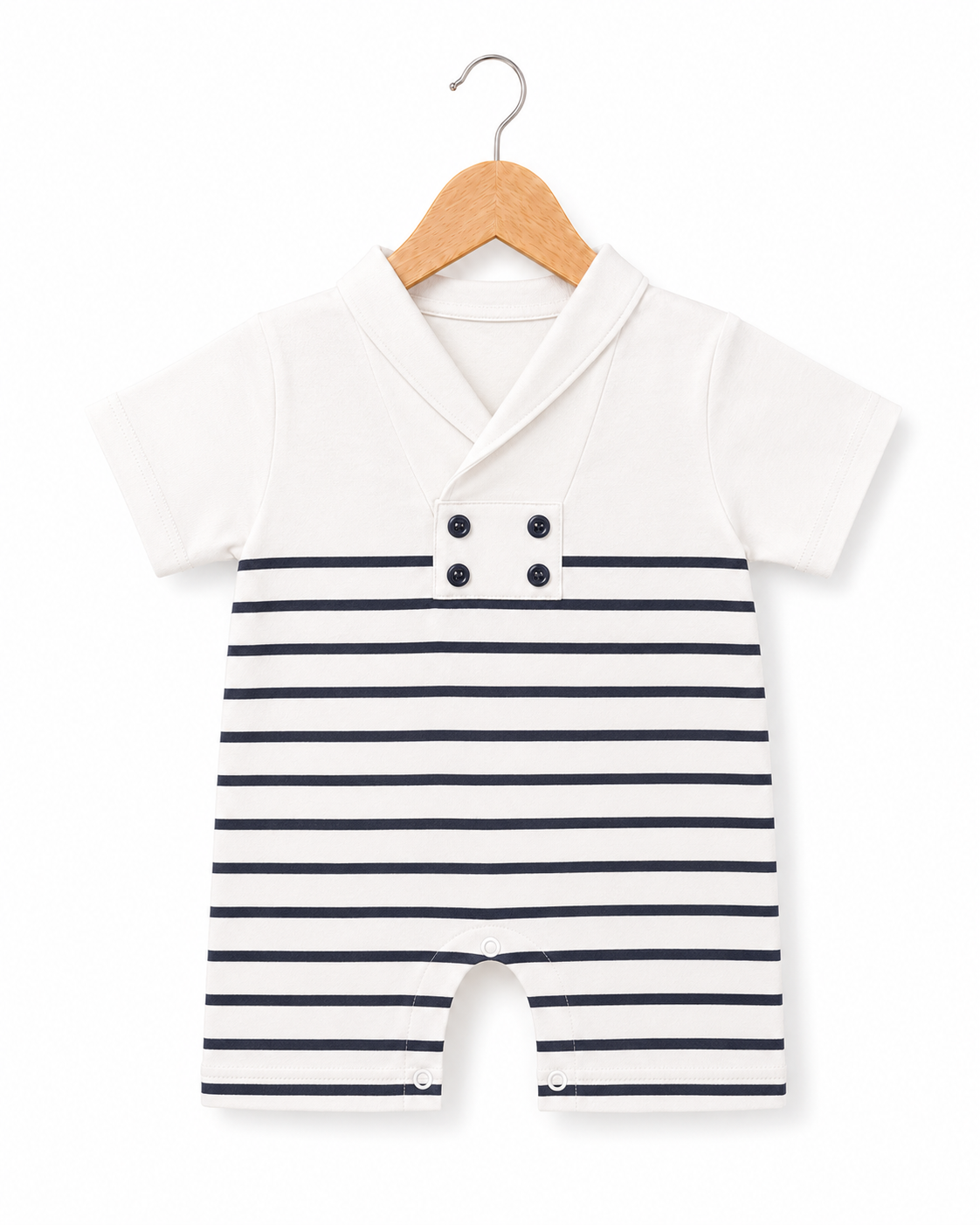 Striped Sailor Baby Boy Romper