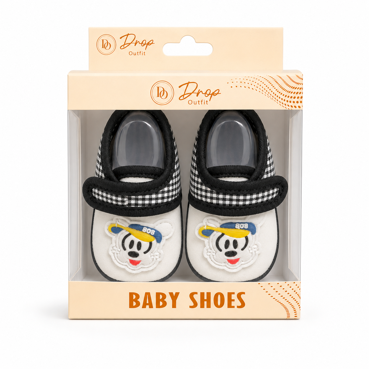 Cartoon Check Baby Shoes