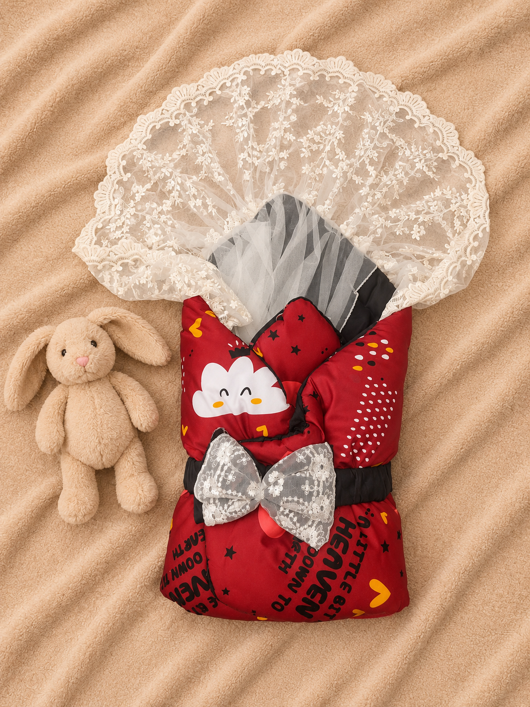 Royal Vintage Carry Nest– blush Red & Ivory
