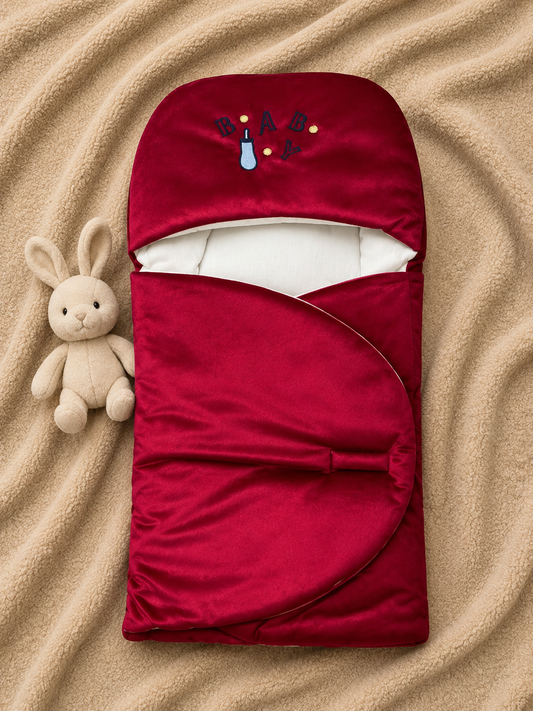 Royal Satin Carry Nest – Ruby Red & Ivory
