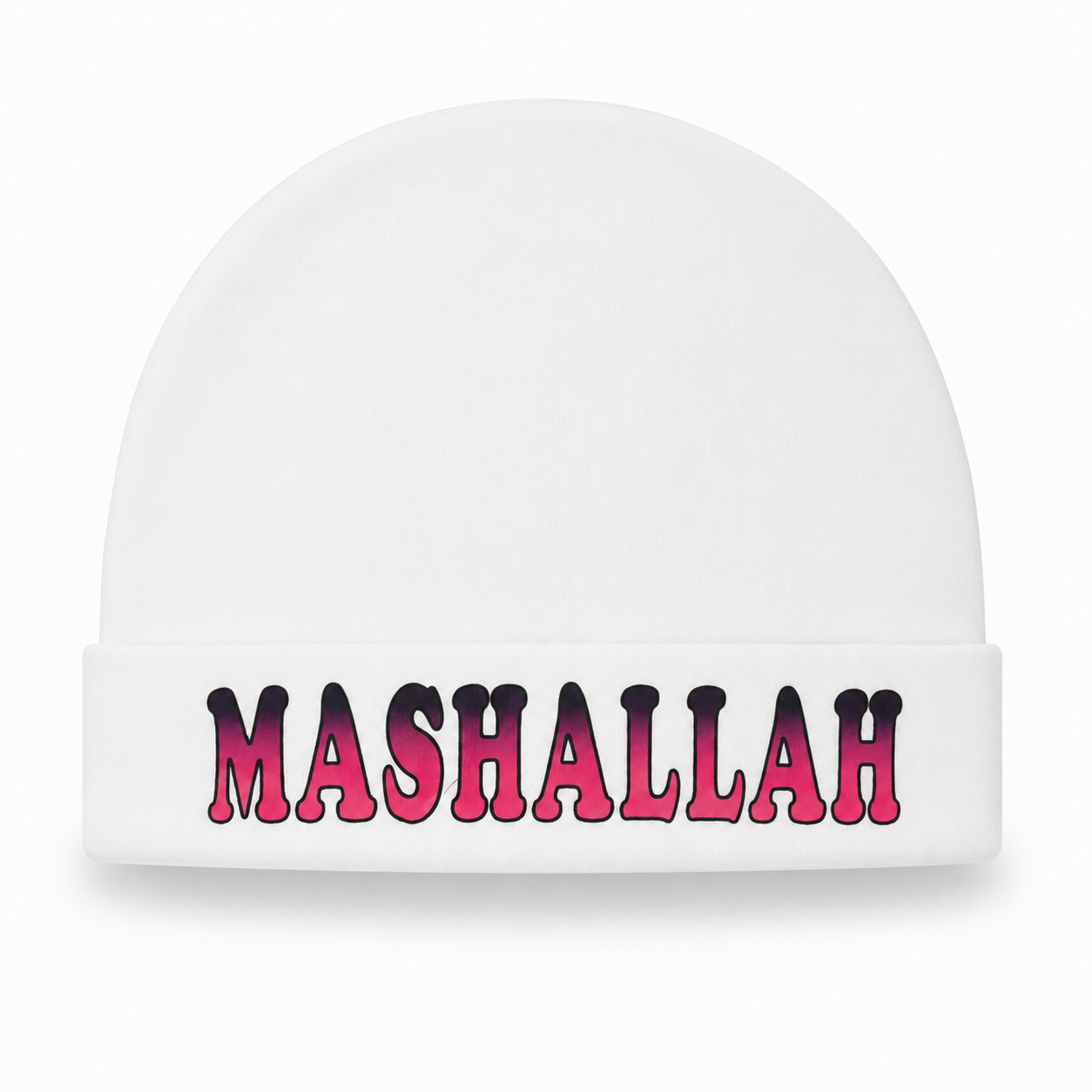 Mashallah Baby Cap – Pure White