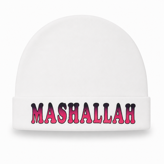 Mashallah Baby Cap – Pure White