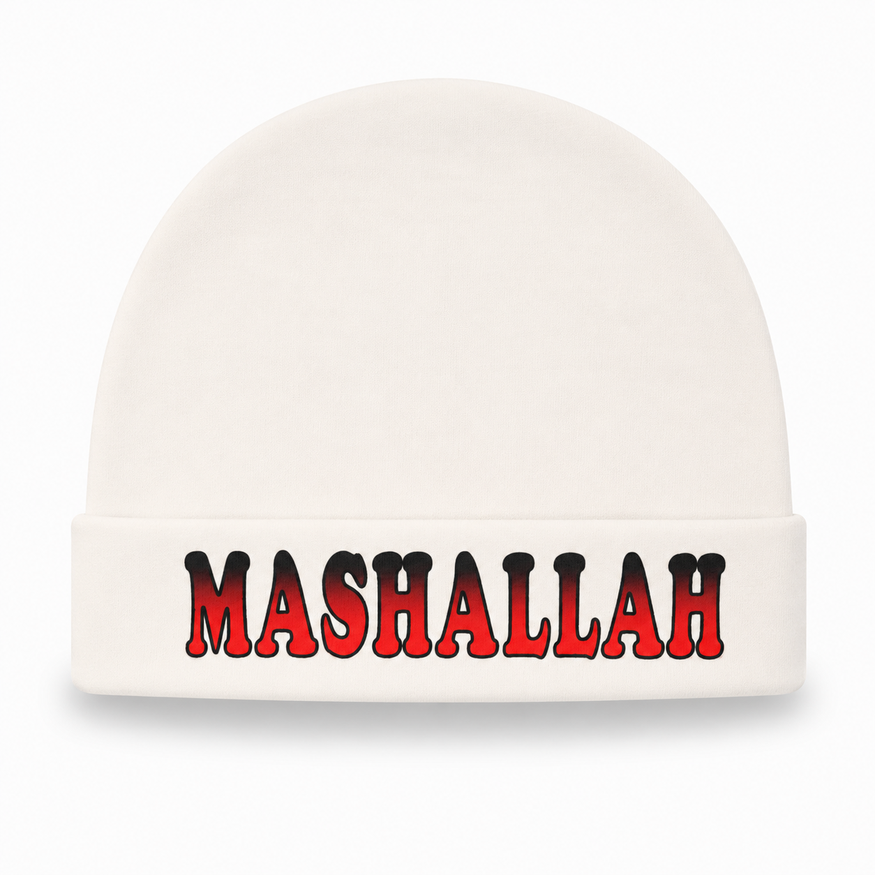 Mashallah Baby Cap – Pure White