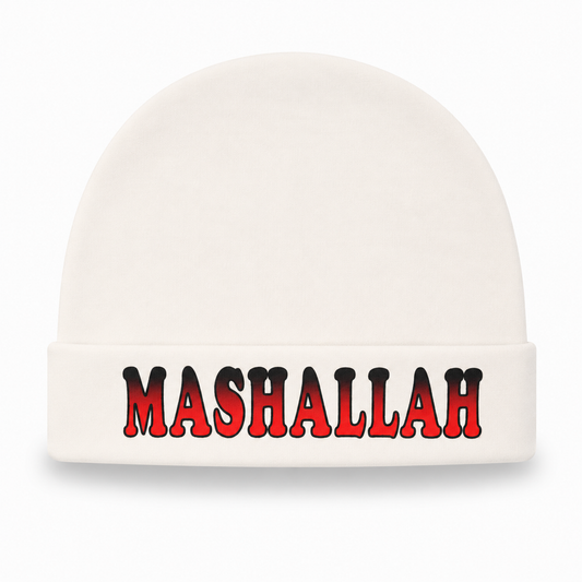 Mashallah Baby Cap – Pure White