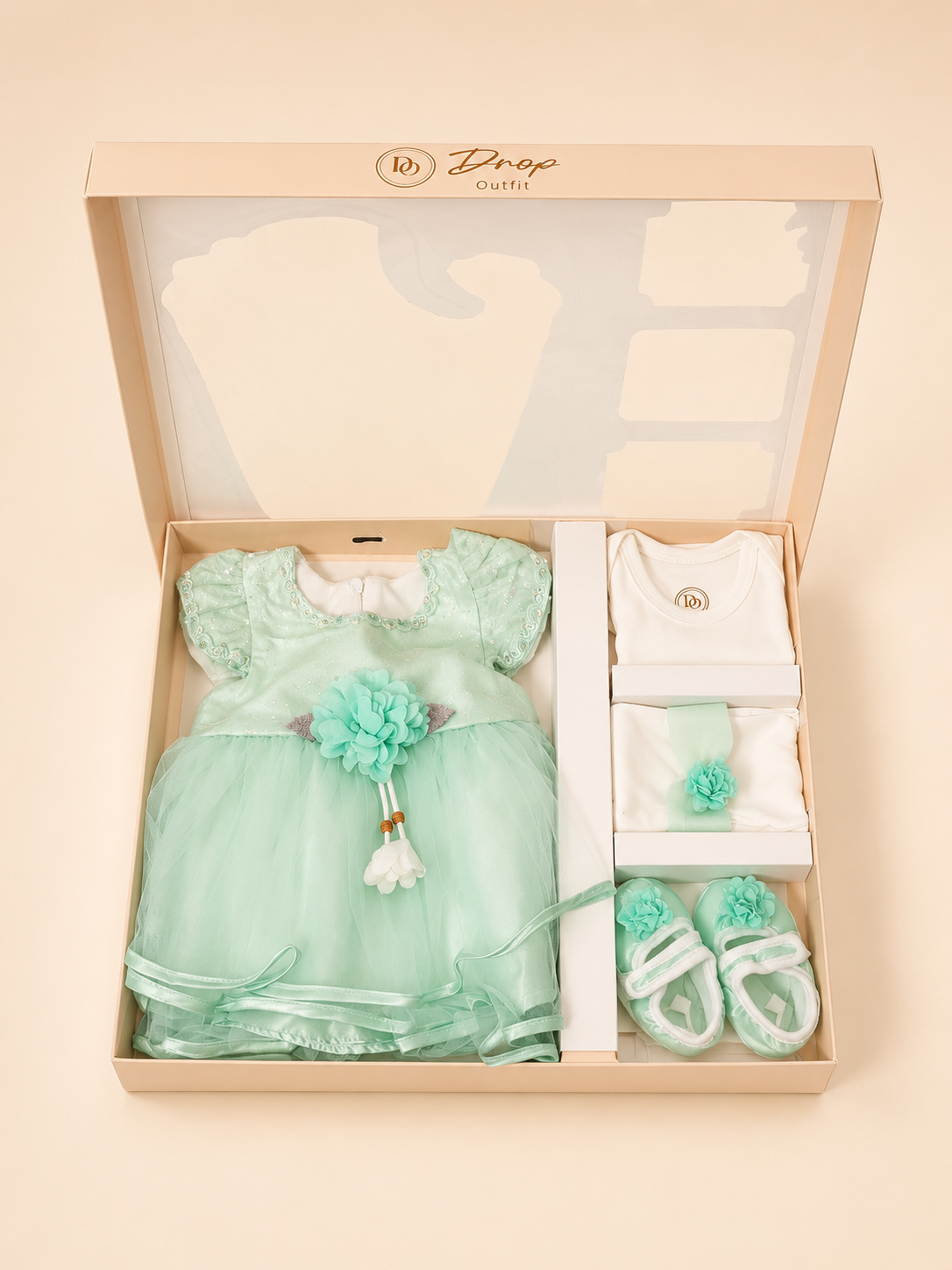 Mint Blossom Luxe Baby Girl Gift Set