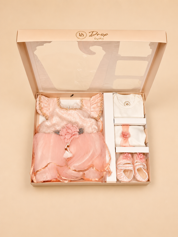 Peach Blossom Luxe Baby Girl Gift Set