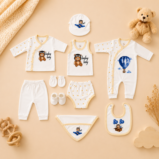 Pure Luxe Gift Set – Light Beige (10 Pcs)