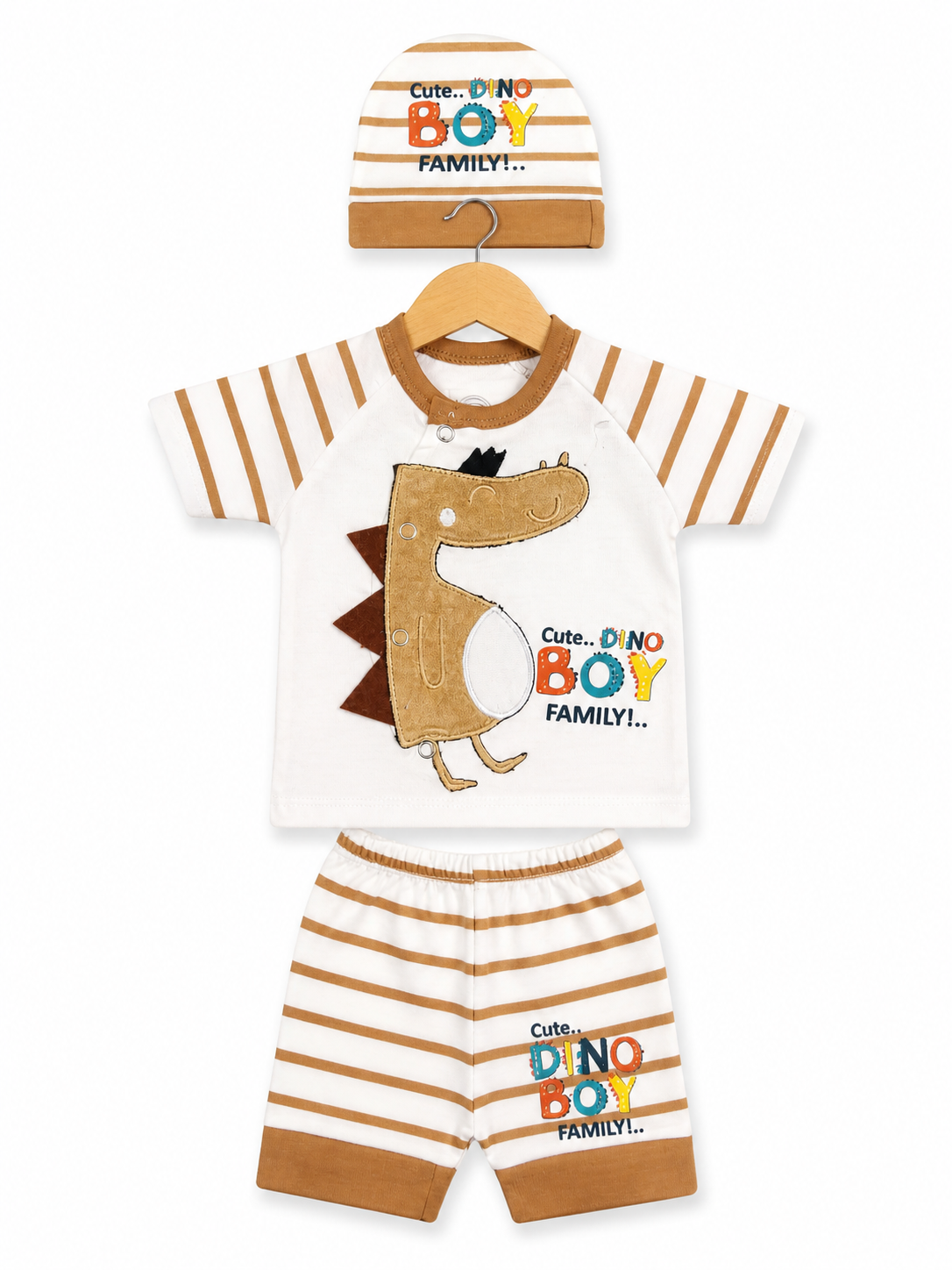 Mini Dino Luxe Set – Mustard Brown