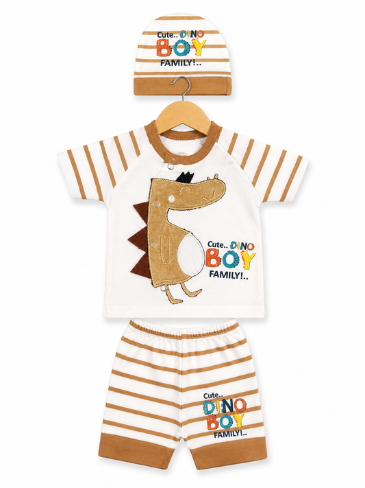 Mini Dino Luxe Set – Mustard Brown