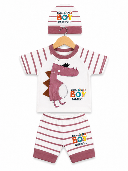 Mini Dino Luxe Set – Rose Pink