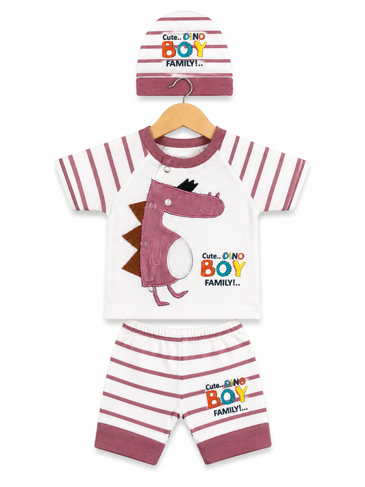 Mini Dino Luxe Set – Rose Pink