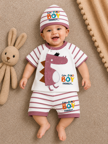 Mini Dino Luxe Set – Rose Pink